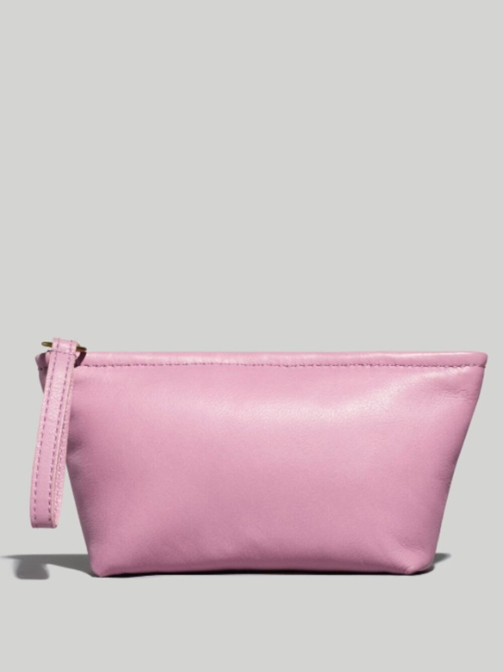 NWOT Madewell Piazza Zip Pouch - Vibrant Lilac / Purple Leather